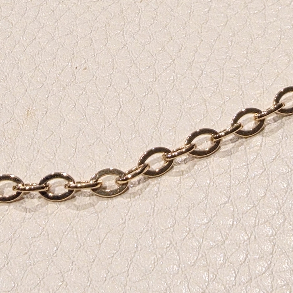 18k Real Gold Chain Necklace - image 3